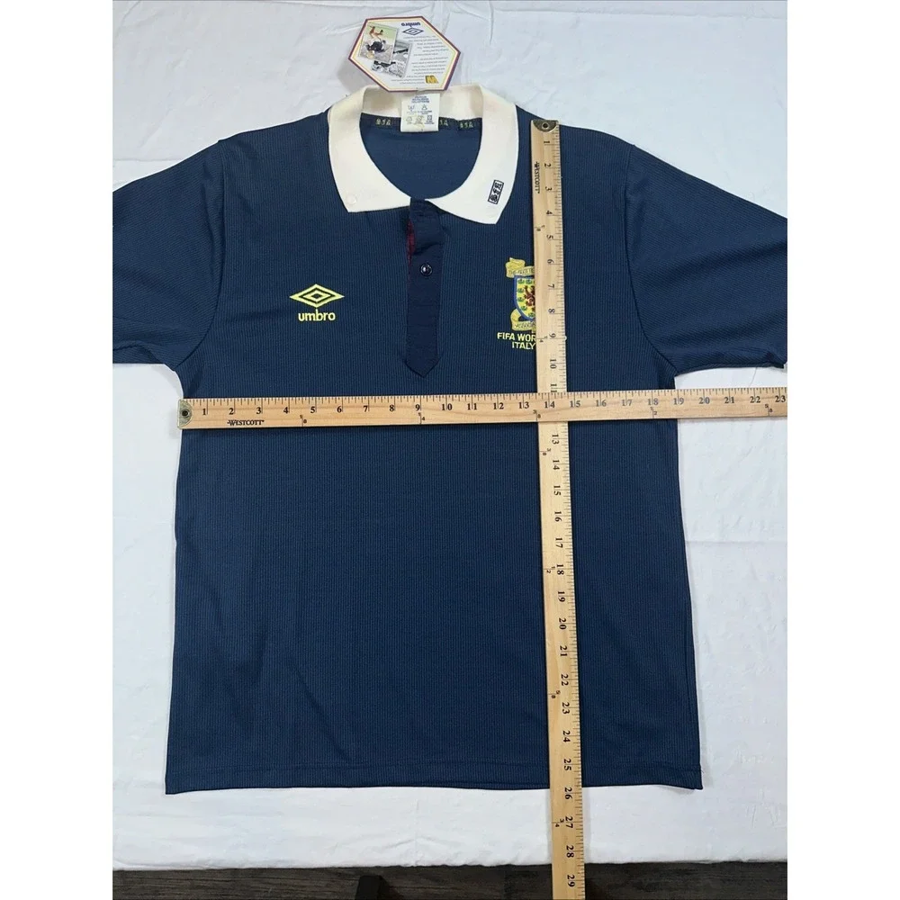 Scotland Retro Vintage‎ Umbro FiFA Italia 1990 Football Shirt UK Small W/ Tag